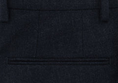 Incotex Midnight Navy Blue Solid Pants - Slim - (IN1117176) - Parent