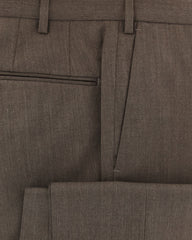 Incotex Brown Melange Wool Blend Pants - Slim - (DE) - Parent
