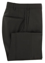 Incotex Dark Brown Micro-Check Wool Pants - Slim - 34/50 - (0L)