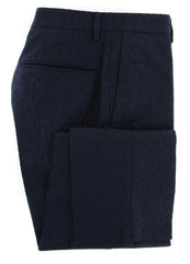Incotex Midnight Navy Blue Fancy Pants - Slim - 30/46 - (IN5701820)
