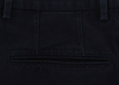 Incotex Midnight Navy Blue Solid Pants - Slim - (IN1120171) - Parent