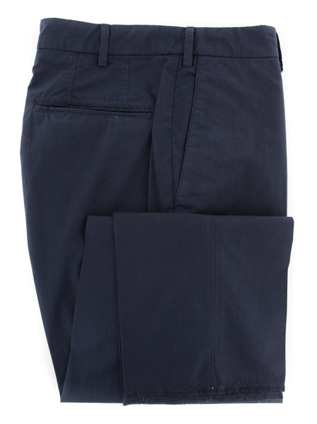 Incotex Navy Blue Solid Pants - Slim - (IN4478822) - Parent