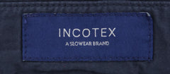 Incotex Navy Blue Solid Pants - Slim - (IN4478822) - Parent