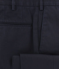 Incotex Midnight Navy Blue Solid Pants - Slim - (IN4534825) - Parent
