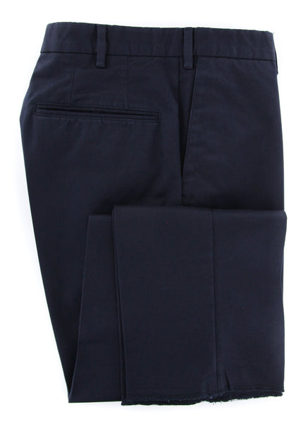 Incotex Navy Blue Solid Pants - Slim - (IN4995820) - Parent