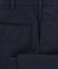 Incotex Navy Blue Solid Pants - Slim - (IN4995820) - Parent