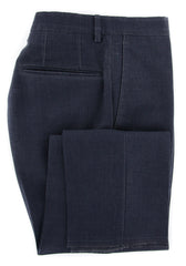 Incotex Navy Blue Melange Pants - Slim - 34/50 - (IN1121177)