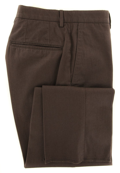 Incotex Dark Brown Solid Pants - Slim - (IN-S0W030-5607-615) - Parent