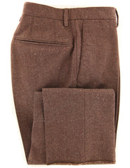 Incotex Brown Melange Wool Blend Pants - Slim - 32/48 - (DJ)