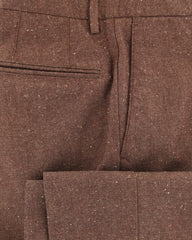 Incotex Brown Melange Wool Blend Pants - Slim - (DJ) - Parent