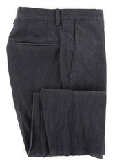 Incotex Charcoal Gray Solid Pants - Slim - 34/50 - (I13185)