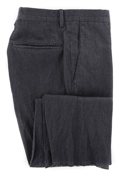 Incotex Charcoal Gray Solid Pants - Slim - (I13185) - Parent
