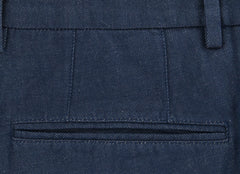 Incotex Denim Blue Solid Pants - Slim - (IN-S0W030-6309-810) - Parent