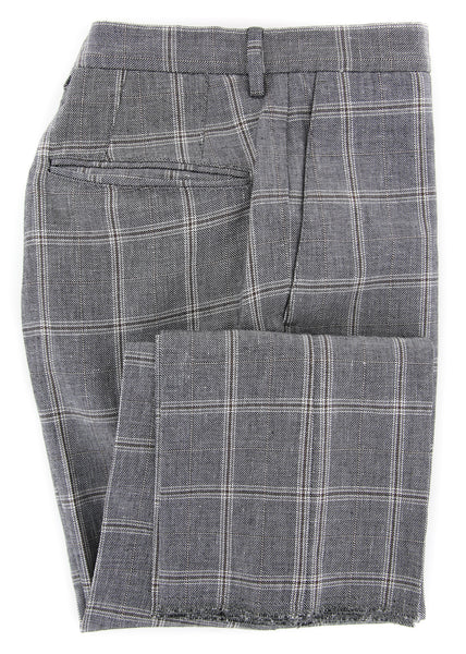 Incotex Dark Brown Window Pane Pants - Slim - (IN-S0W030-6311-620) - Parent