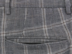 Incotex Dark Brown Window Pane Pants - Slim - (IN-S0W030-6311-620) - Parent