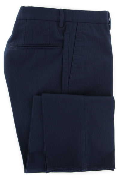 Incotex Dark Navy Blue Solid Pants - Slim - (IN-S0W030-6337-820) - Parent