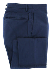Incotex Navy Blue Other Cotton Blend Pants - Slim - 34/50 - (2I)
