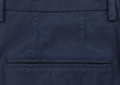 Incotex Navy Blue Solid Pants - Slim - (IN-S0W030-S4912-831) - Parent