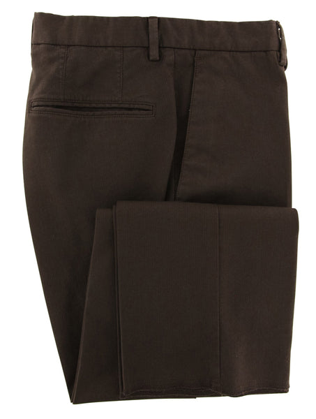 Incotex Brown Solid Pants - Extra Slim - (S0W030S5528616) - Parent