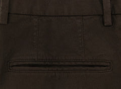 Incotex Brown Solid Pants - Extra Slim - (S0W030S5528616) - Parent