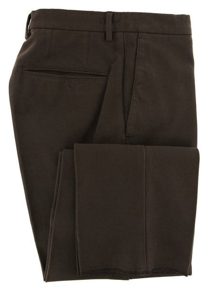 Incotex Brown Solid Pants - Extra Slim - (S0W030S5412618) - Parent
