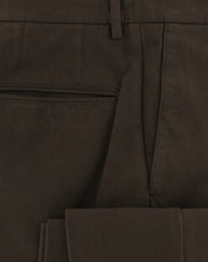 Incotex Brown Solid Pants - Extra Slim - (S0W030S5412618) - Parent