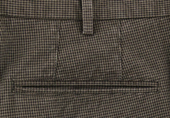 Incotex Dark Brown Micro-Houndstooth Pants - Slim - (IN5438620) - Parent