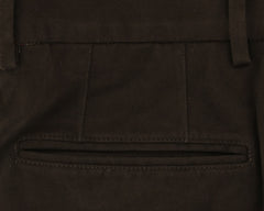 Incotex Dark Brown Solid Pants - Slim - (CI) - Parent