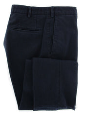 Incotex Navy Blue Solid Pants - Slim - (IN1121174) - Parent
