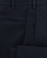 Incotex Navy Blue Solid Pants - Slim - (IN1121174) - Parent