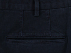 Incotex Navy Blue Solid Pants - Slim - (IN1121174) - Parent
