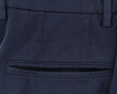 Incotex Blue Solid Cotton Blend Pants - Slim - (2E) - Parent