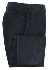 Incotex Midnight Navy Blue Solid Cotton Blend Pants - Slim - (I8) - Parent