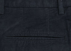 Incotex Midnight Navy Blue Solid Cotton Blend Pants - Slim - (I8) - Parent