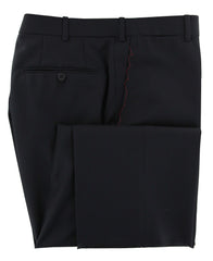 Isaia Black Wool Striped Suit - (IS4309A990) - Parent