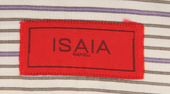 Isaia Purple Striped Cotton Shirt - Slim - (KB) - Parent
