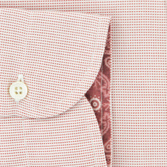 Isaia Red Other Cotton Shirt - Extra Slim - (255) - Parent