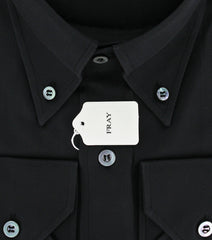 Fray Black Casual Shirt - Medium