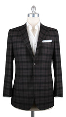Kiton Brown Cashmere Plaid Sportcoat - 40/50 - (CASHBRNPLD)