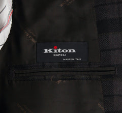 Kiton Brown Cashmere Plaid Sportcoat - 40/50 - (CASHBRNPLD)