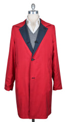 Kiton Navy Blue Reversible Raincoat - (COATX17) - Parent