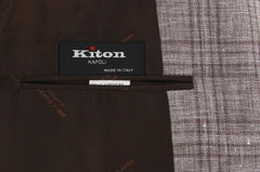 Kiton Brown Cashmere Blend Plaid Sportcoat - (201803062) - Parent