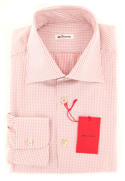 Kiton Red Foulard Shirt - Slim - (KTH489104CREDMR1FCY) - Parent