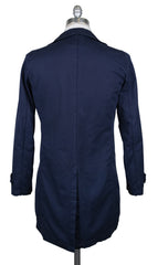 Kiton Blue Cotton Solid Jacket - (JKTSEBLUX7) - Parent