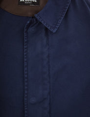 Kiton Blue Cotton Solid Jacket - (JKTSEBLUX7) - Parent
