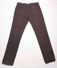 Brown Solid Cotton Pants - Slim - (1083) - Parent