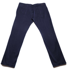Kiton Navy Blue Solid Jeans - Slim - (991) - Parent