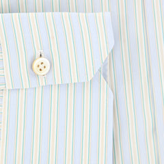 Kiton Light Blue Striped Shirt - Slim - (KTSHRTMULTSTRX22) - Parent