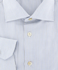 Kiton Blue Micro-Check Shirt - Slim - (KT-UCC-H05424-09FA) - Parent