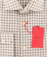 Kiton Brown Plaid Shirt - Slim - (KTUCC0560701) - Parent